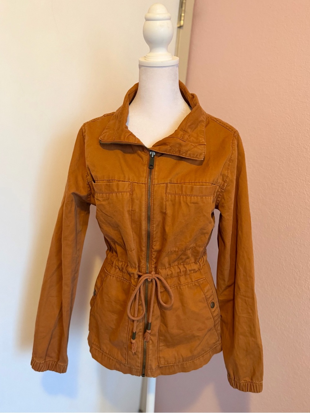 Twill Field Jacket for Women in Teak Color